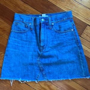Madewell Rigid Denim A-Line Skirt